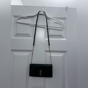 YSL Black Crossbody with Gold Chain